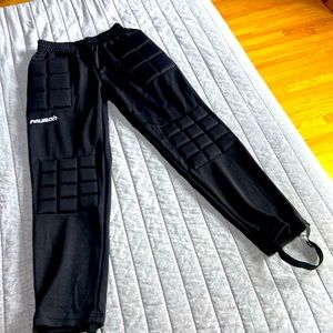 Youth large black Reusch padded goalie pants